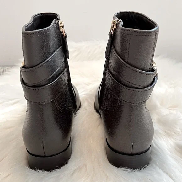 NEW Tory Burch Gemini Link Brown Leather Boots